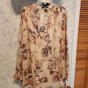 Ralph Lauren Sheer Top, Size 1X,